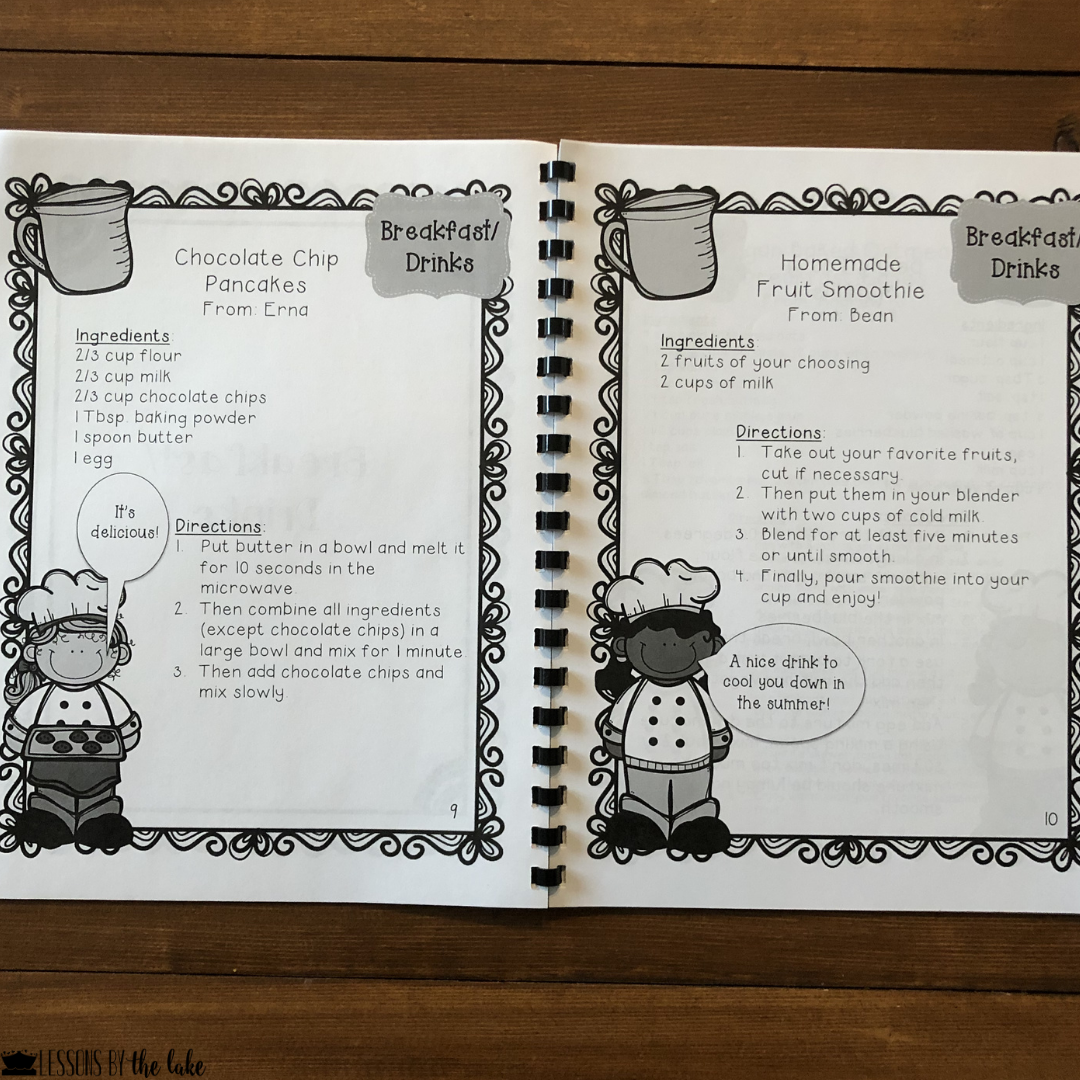 memorable-class-cookbook-interactive-project-lessons-by-the-lake